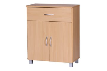Skjenk Wohnling Foliert sponplate 60 x 75 cm 2 dører 1 skuff Moderne stil - Oppbevaring - Oppbevaringsmøbler - Sideboard & skjenker
