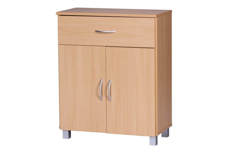 Skjenk Wohnling Foliert sponplate 60 x 75 cm 2 dører 1 skuff Moderne stil - Oppbevaring - Oppbevaringsmøbler - Sideboard & skjenker