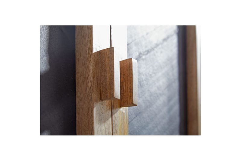 Skjenk Wohnling Massivt tre 80 cm 3D kant steinoptikk front 2 dører moderne - Møbler - Bord - Avlastningsbord - Gangbord