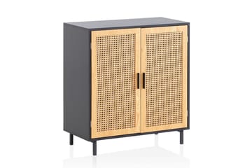 Skjenk Wohnling Melaminbelagt MDF 80 cm 2 dører med flettverk i Wieners stil moderne - Oppbevaring - Oppbevaringsmøbler - Sideboard & skjenker