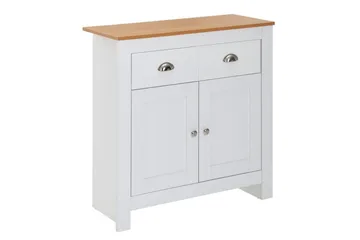 Skjenk Wohnling Melaminbelagt sponplate tofarget eik/hvit 2 dører 2 skuffer moderne - Oppbevaring - Oppbevaringsmøbler - Sideboard & skjenker