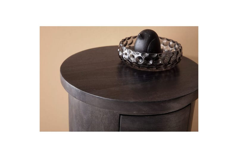 Skjenk Wohnling Rundt heltre landstil Svart, 3 skuffer - Svart, 3 skuffer - Oppbevaring - Oppbevaringsmøbler - Sideboard & skjenker