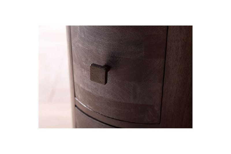 Skjenk Wohnling Rundt heltre landstil Svart, 4 skuffer - Svart, 4 skuffer - Møbler - Bord - Avlastningsbord - Gangbord