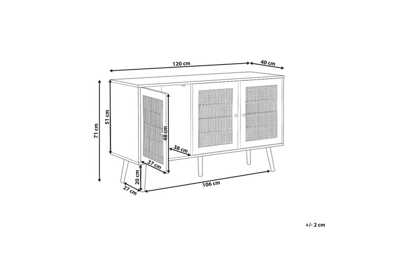 Skjenk Perote - Oppbevaring - Oppbevaringsmøbler - Sideboard & skjenker