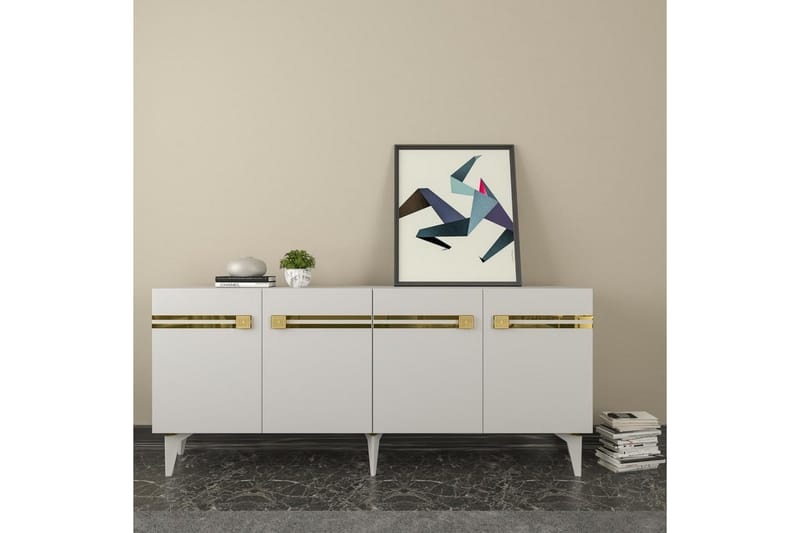 Slobidka Konsollbord 150 cm - Gull/Hvit - Møbler - Bord - Avlastningsbord - Gangbord