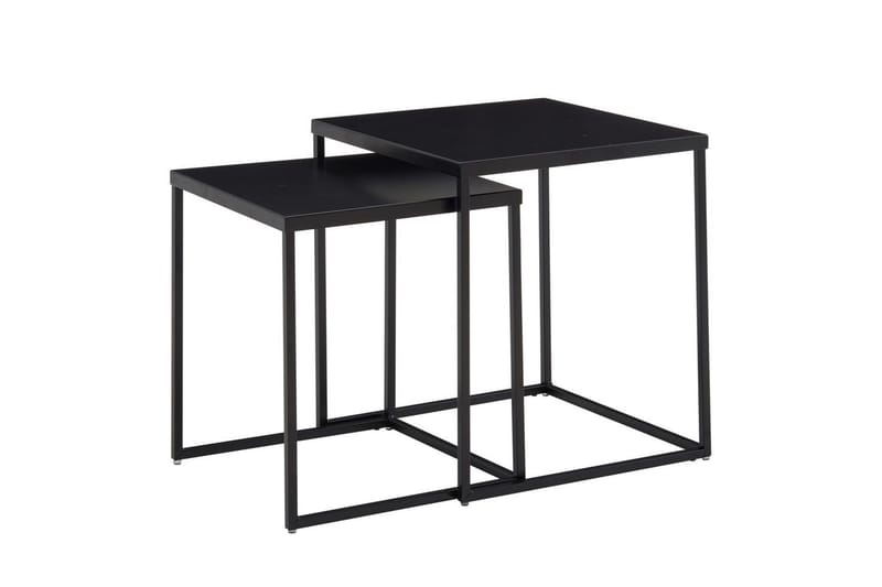 Sofabord Wohnling Sett med 2 pulverlakkert metall med metallben moderne - Møbler - Bord - Avlastningsbord - Settbord