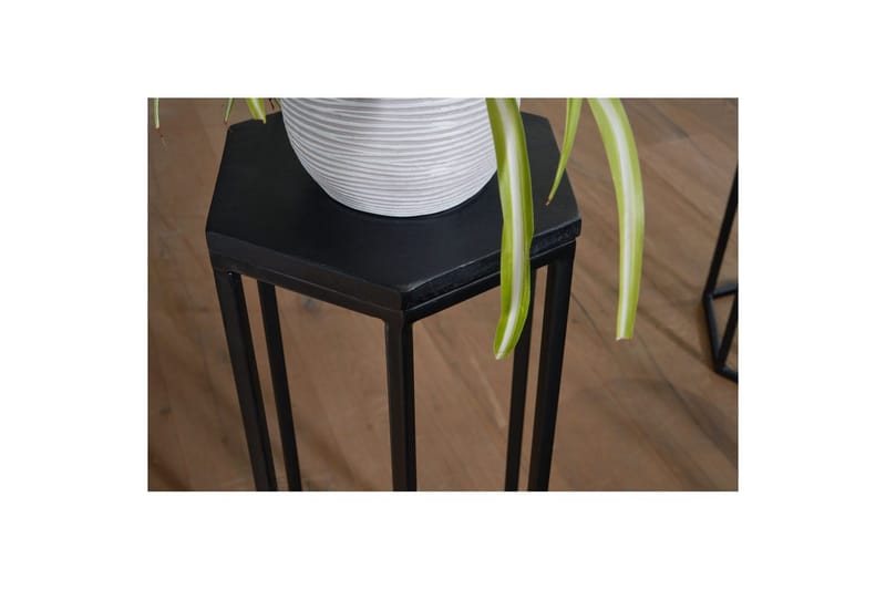 Sofabord Wohnling Sett med 3 massivt tre blomsterbord sett industriell - Møbler - Bord - Avlastningsbord - Blomsterbord