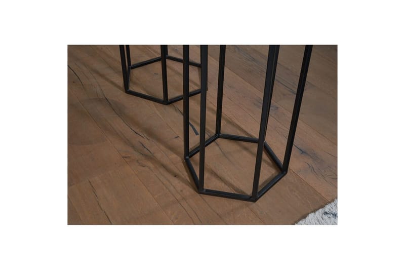 Sofabord Wohnling Sett med 3 massivt tre blomsterbord sett industriell - Møbler - Bord - Avlastningsbord - Blomsterbord