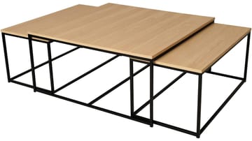Sofabordsett Yrland 2+1 - Hvitpigmentert - Møbler - Bord - Avlastningsbord - Settbord