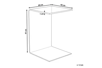 Solney Sidebord Transparent - Transparent - Møbler - Bord - Avlastningsbord - Lampebord & sidebord
