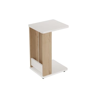 Solven Sidebord 32x42x55 cm - Eik og hvit - Møbler - Bord - Avlastningsbord - Lampebord & sidebord