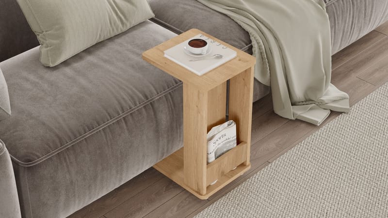 Solven Sidebord 32x42x55 cm - Eik - Møbler - Bord - Avlastningsbord - Lampebord & sidebord