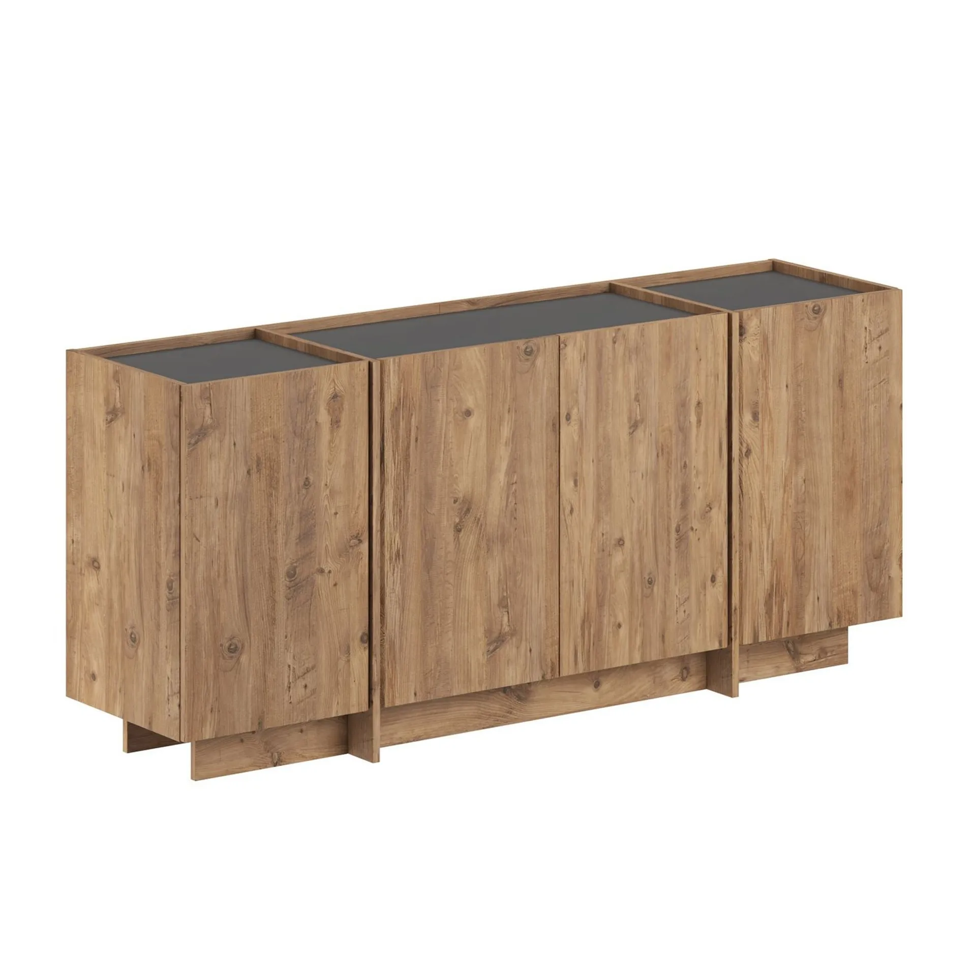 Sorlan Konsollbord 180 cm - Atlantic Pine, antrasitt