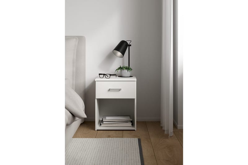 Space Nattbord 38 cm - Hvit - Møbler - Bord - Avlastningsbord - Sengebord & nattbord