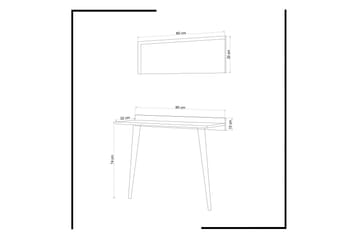 Sqandie Skrivebord mot Vegg - Møbler - Bord - Kontorbord - Skrivebord