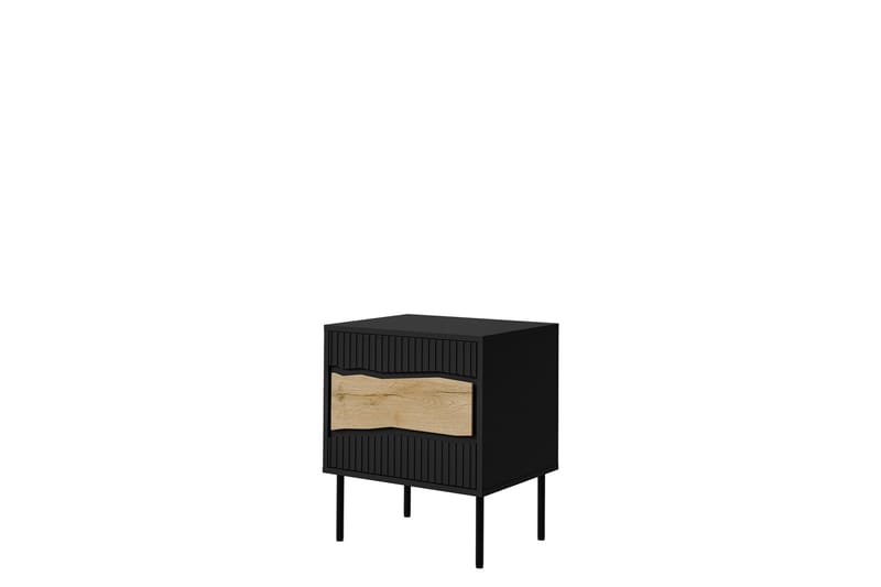Stintino Nattbord 51 cm - Svart/Brun - Møbler - Bord - Avlastningsbord - Sengebord & nattbord