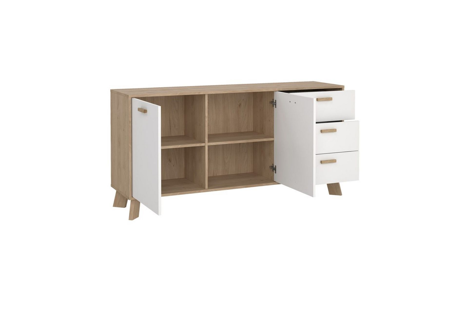 Sumita Konsollbord 147 cm - Hvit/Natur - Møbler - Bord - Avlastningsbord - Gangbord