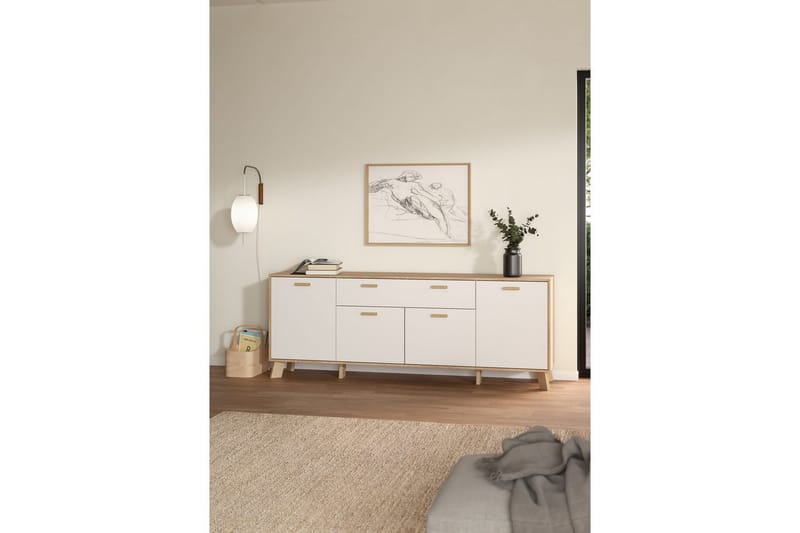 Sumita Konsollbord 196 cm - Natur/Hvit - Møbler - Bord - Avlastningsbord - Gangbord