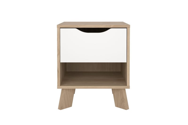 Sumita Nattbord 40 cm - Brun/Hvit - Møbler - Bord - Avlastningsbord - Sengebord & nattbord