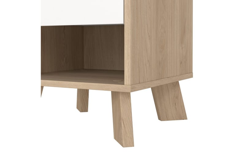 Sumita Nattbord 40 cm - Brun/Hvit - Møbler - Bord - Avlastningsbord - Sengebord & nattbord