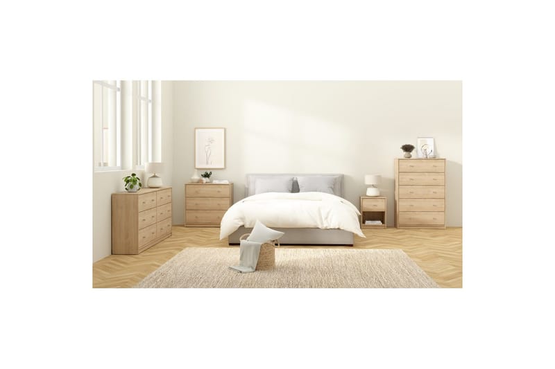 Sundra Nattbord 38 cm - Flerfarget - Møbler - Bord - Avlastningsbord - Sengebord & nattbord