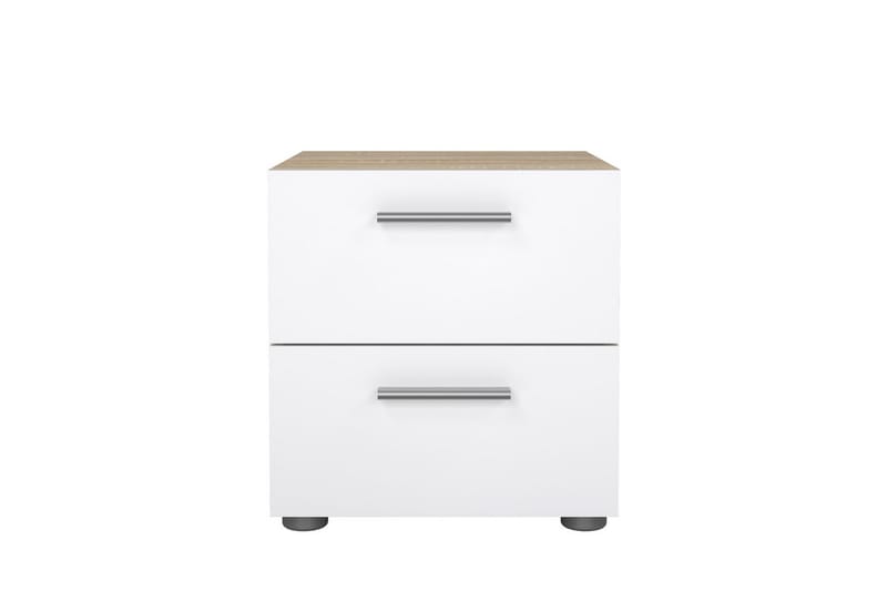 Suntia Nattbord 40 cm - Hvit/Natur - Møbler - Bord - Avlastningsbord - Sengebord & nattbord