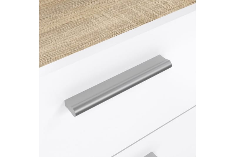 Suntia Nattbord 40 cm - Hvit/Natur - Møbler - Bord - Avlastningsbord - Sengebord & nattbord