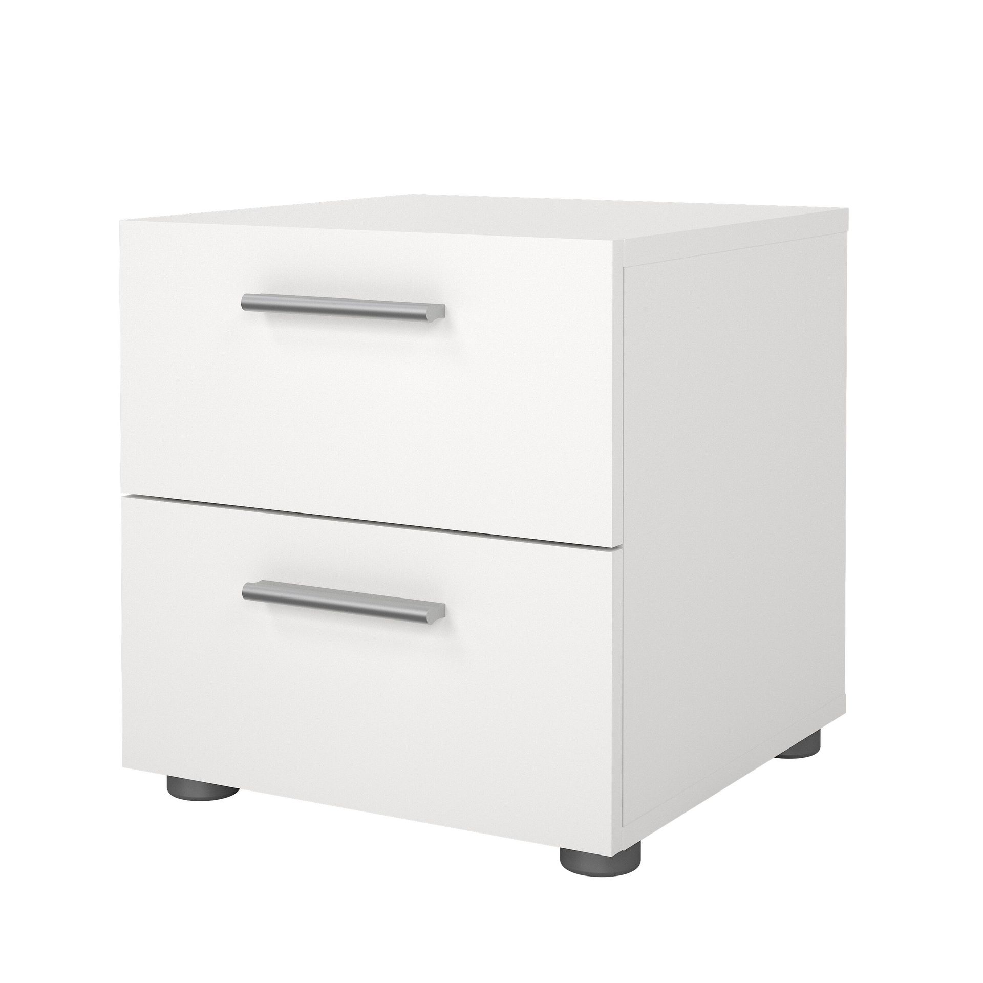 Suntia Nattbord med 2 skuffer 40x40x42 cm -