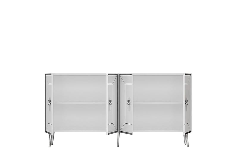 Swirl Konsollbord 150 cm - Hvit/Sølv - Møbler - Bord - Avlastningsbord - Gangbord