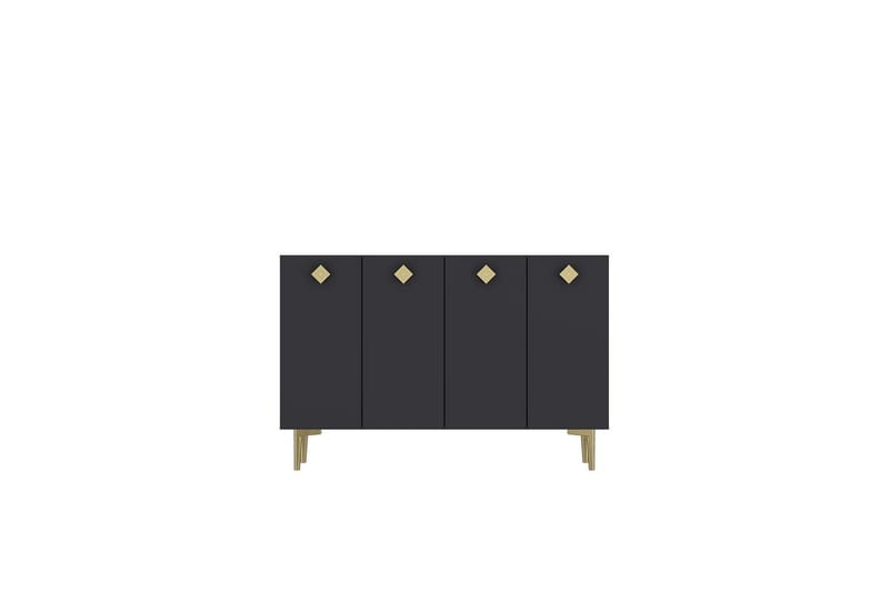 Sylas Konsollbord 120 cm, Antrasitt/Gull