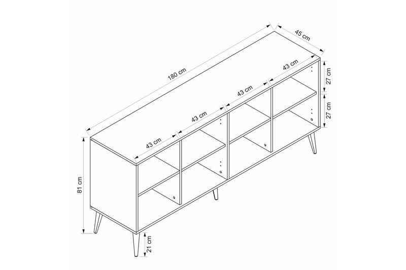 Syrri Konsollbord 180 cm - Sand - Møbler - Bord - Avlastningsbord - Gangbord