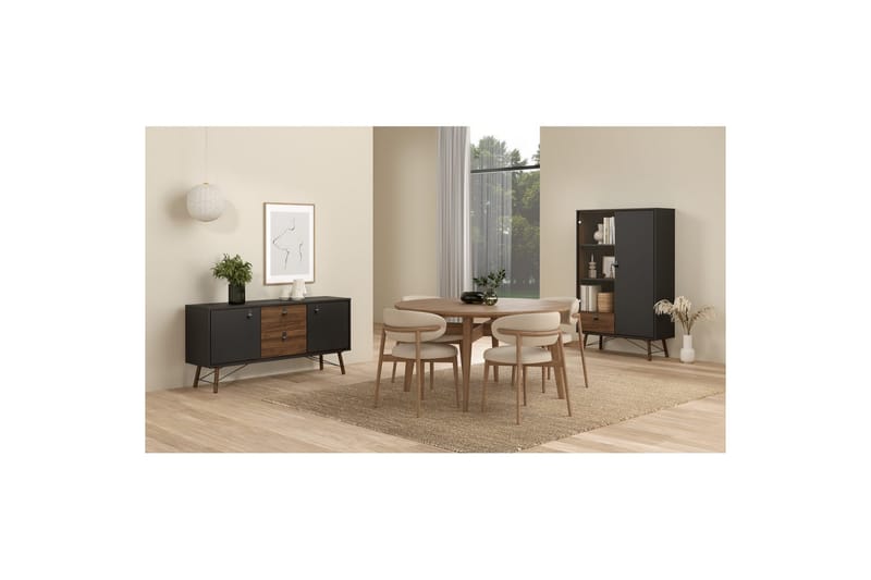 Tadami Konsollbord 150 cm - Svart/Natur - Møbler - Bord - Avlastningsbord - Gangbord