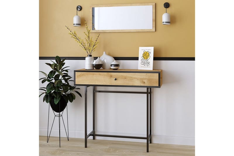 Taharoa Konsollbord 100 cm - Eik/Sort - Møbler - Bord - Avlastningsbord - Gangbord