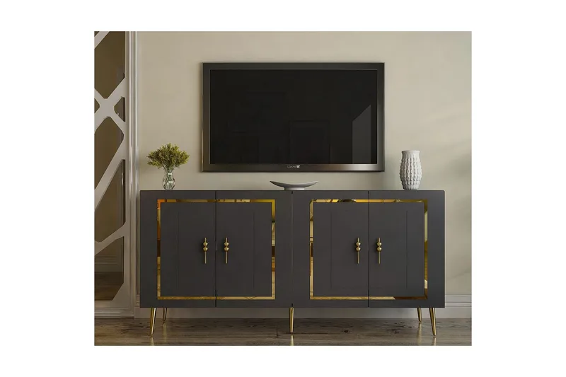 Talon Konsollbord 150 cm - Antrasitt/Gull - Møbler - Bord - Avlastningsbord - Gangbord