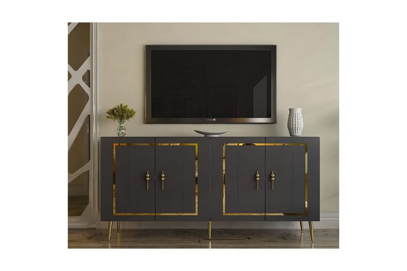 Talon Konsollbord 150 cm - Antrasitt/Gull - Møbler - Bord - Avlastningsbord - Gangbord