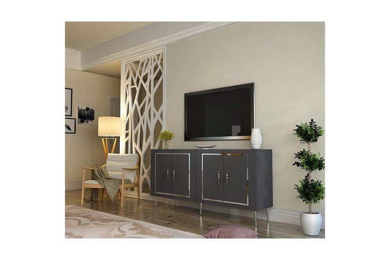 Talon Konsollbord 150 cm - Antrasitt/Sølv - Møbler - Bord - Avlastningsbord - Gangbord