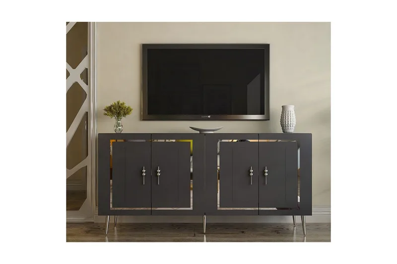 Talon Konsollbord 150 cm - Antrasitt/Sølv - Møbler - Bord - Avlastningsbord - Gangbord