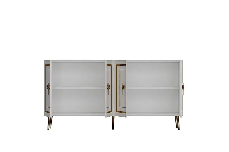 Talon Konsollbord 150 cm - Hvit/Gull - Møbler - Bord - Avlastningsbord - Gangbord