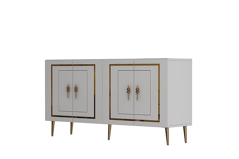 Talon Konsollbord 150 cm - Hvit/Gull - Møbler - Bord - Avlastningsbord - Gangbord