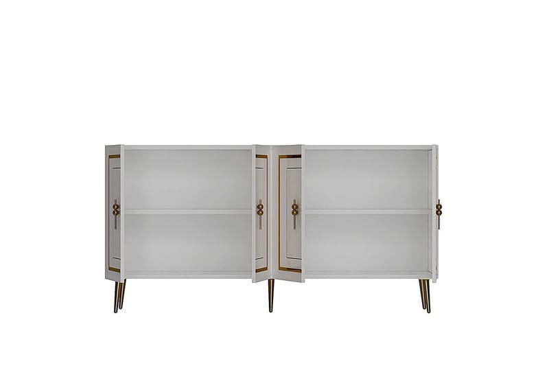 Talon Konsollbord 150 cm - Hvit/Gull - Møbler - Bord - Avlastningsbord - Gangbord