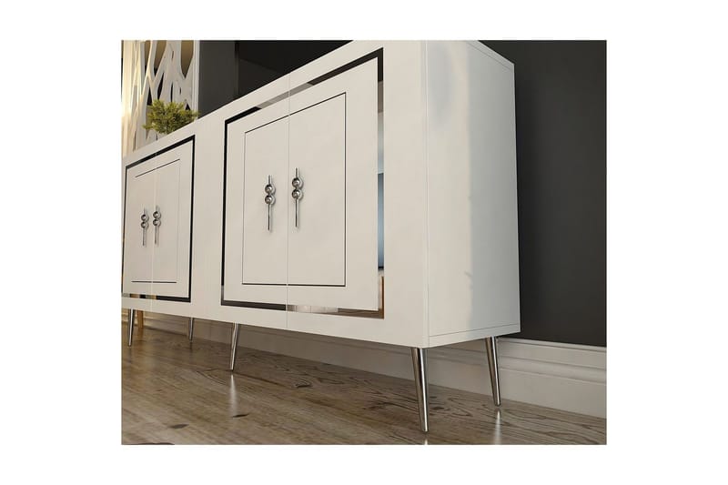 Talon Konsollbord 150 cm - Hvit/Sølv - Møbler - Bord - Avlastningsbord - Gangbord