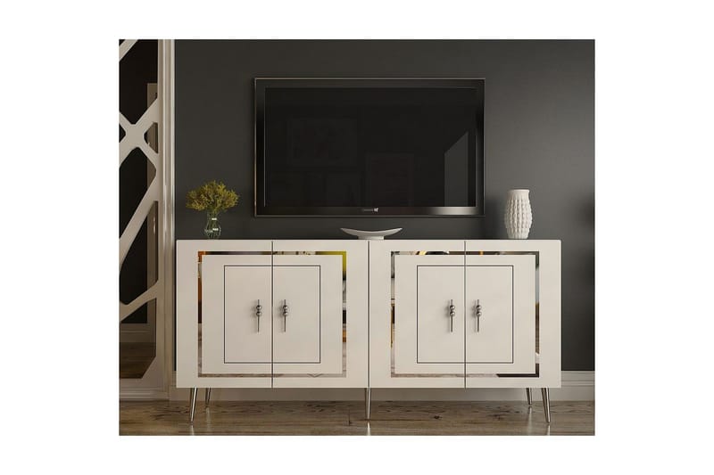 Talon Konsollbord 150 cm - Hvit/Sølv - Møbler - Bord - Avlastningsbord - Gangbord