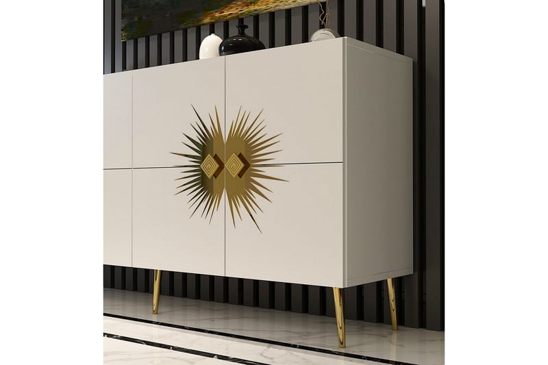 Tari Konsollbord 150 cm - Bronse/Hvit - Møbler - Bord - Avlastningsbord - Gangbord