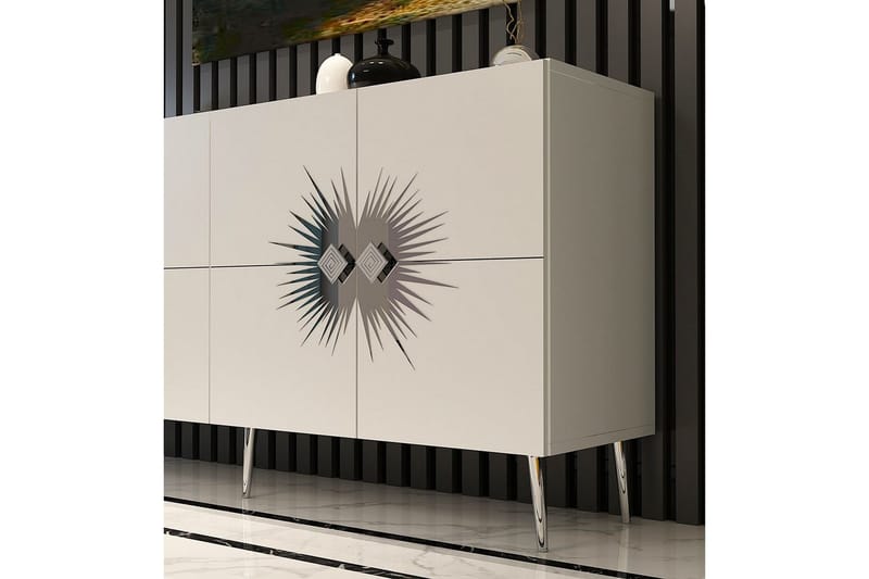Tari Konsollbord 150 cm - Hvit/Sølv - Møbler - Bord - Avlastningsbord - Gangbord