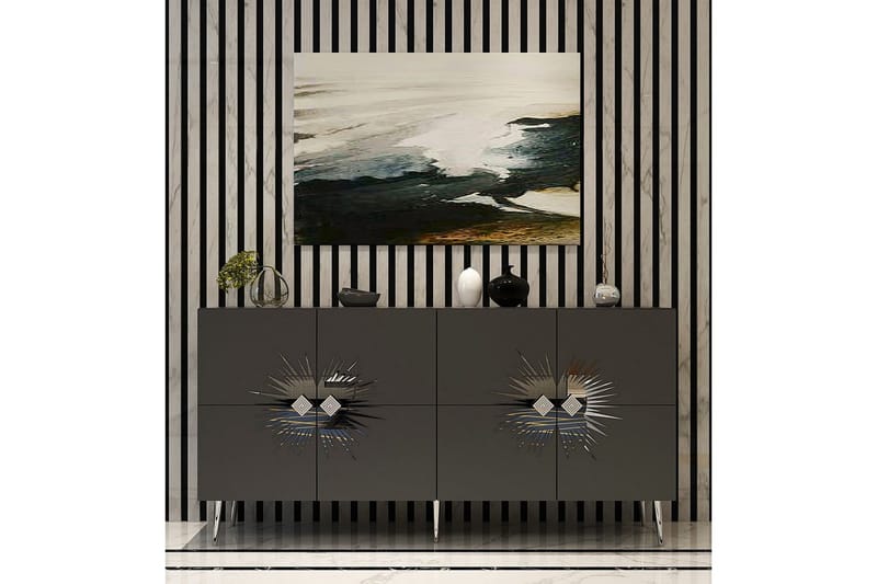 Tari Konsollbord 150 cm - Kullgrå/Sølv - Møbler - Bord - Avlastningsbord - Gangbord