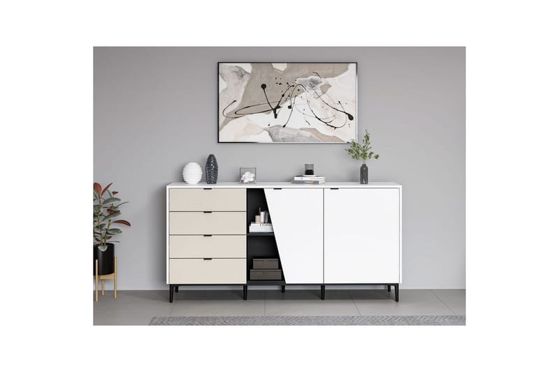 Tarnen Konsollbord 180 cm - Svart/Sand/Hvit - Møbler - Bord - Avlastningsbord - Gangbord