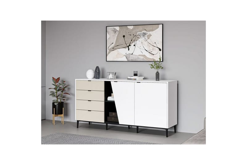 Tarnen Konsollbord 180 cm - Svart/Sand/Hvit - Møbler - Bord - Avlastningsbord - Gangbord
