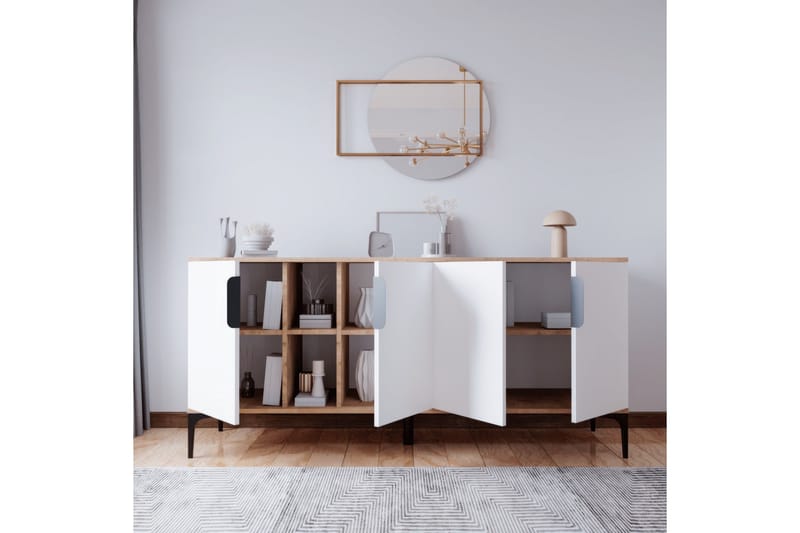 Tarz Konsollbord 180 cm - Eik/Hvit - Møbler - Bord - Avlastningsbord - Gangbord