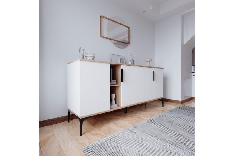 Tarz Konsollbord 180 cm - Eik/Hvit - Møbler - Bord - Avlastningsbord - Gangbord