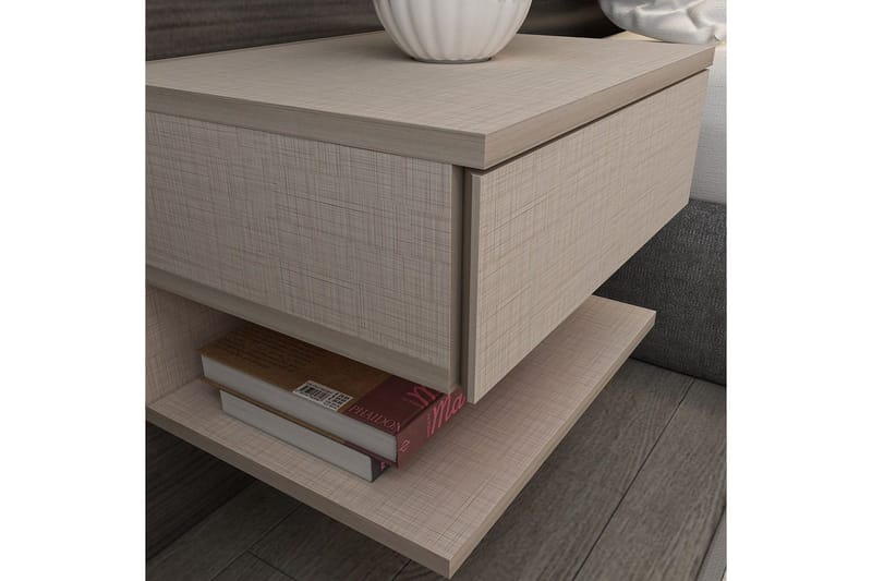 Telo Nattbord 45 cm - Beige - Møbler - Bord - Avlastningsbord - Sengebord & nattbord